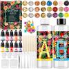 ENCOUN Resina Epossidica Trasparente, 510mlResina Epossidica, 1:1Colla Resina Epoxy con Indurente, Kit Resina Epossidicas Completo con Glitter, Resina Epossidicas Kit per Creazione Gioielli Fai da Te