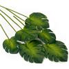Oairse Set di 6 foglie di foglie artificiali come vere per decorazioni di nozze boho, decorazione tropicale foglie di palma per casa, feste, cucina, composizioni floreali fai da te, verde