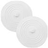 REBECASKYENS 2 pezzi tappo di scarico in silicone, copri scarico doccia, filtro scarico doccia, bianco, per vasca da bagno, per lavandino, per cucina, bagno, lavanderia