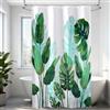 HAGOT 120 x 200cm Tenda da doccia, Tenda da Bagno con Ganci, Resistente All'acqua e Alla Muffa