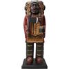 Coco Papaya Totem - Chef indiano americano in legno, 50 cm