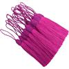 Hetuyon 20 pezzi 15.5cm Nappe Seta per Segnalibro Fatti a Mano-Rosa Scuro | Piccoli Ciondoli per Cucitura,Chiavi,Ghirlanda,Portachiavi,Borse,Creazione Gioielli,Orecchini e Progetti DIY