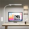 Honeywell HJ2 Lampada LED da Scrivania con Morsetto, Luce da Lettura | CRI97 Spettro Completo, Luce Confortevole per gli Occhi, Morsetto Flessibile, Collo di Cigno, 3 Modi di Luce e Dimmer