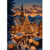 AIRDEA Paesaggio Notturno di Natale Diamond Painting, Albero di Natale Diamond Painting Kit Completo, Diamantini Crystal Art Hobby Creativi Adulti Decorazione per Casa 30x40 cm