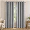 VKZ Tende Oscuranti Effetto Velluto con Occhielli, Set da 2 Pannelli 140 x 290 cm, Tende Termiche Isolanti per Interni Camera da Letto Soggiorno,Grigio