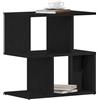 vidaXL Armadio da Notte Rovere Nero 50 x 30 x 51,5 cm | Perfetto per mettere tutte le tue cose, Fatto per durare, con materiali resistenti, L'effetto opaco gli dà un look moderno