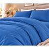 Tata Home Set Copripiumino Singolo in 100% Cotone Sacco Piumone 155x200 cm e Federa 52x82 cm Set Copripiumino Certificato Oeko-Tex Colore Avio