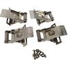 LED Universum Set di 4 mollette per pannelli LED di diverse dimensioni da installare in un soffitto in cartongesso/cartongesso o a parete, senza cornice aggiuntiva