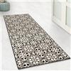Floordirekt Tappeto passatoia con Motivo, Realizzato su Misura, per Cucina, corridoio e Soggiorno, Ornamento Vintage a griglia Orientale (80 x 300 cm, Galway)