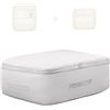 Fivaran Organizer ultra salvaspazio a compressione, borsa portaoggetti per vestiti, coperte, cuscini, piumini, trapunte, set di biancheria da letto e molto altro (grigio, L, 54 x 42 x 30 cm)