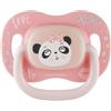CANPOL Babies Canpol - Ciuccio Exotic in silicone, design simmetrico, in silicone, forma simmetrica della gomma, impugnatura comoda, elementi illuminati al buio (18 m+, Panda)
