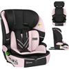 LIONELO Levi Fix i-Size Seggiolino Auto ISOFIX per Bambini 76-150 cm | Fino a 36 kg, Gruppo 1/2/3, Top Tether, Protezioni Laterali, Poggiatesta Regolabile su 10 Livelli, Seduta Ampia