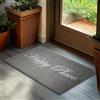 Brubaker Zerbino per Esterni e Interni - Happy Place - 45 x 75 cm - Tappeto in 100% Fibra di Cocco, Antisporco e Antisdrucciolo - Impermeabile - Ideale per Ingresso, Giardino e Terrazza - Grigio