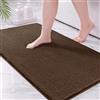 Exclusivo Mezcla Tappeto da bagno chenille, assorbente e morbido, 60x120 cm | Asciugatura rapida, Lavabile in lavatrice, Morbido, Confortevole, Doccia, Cucina, Soggiorno, Decorazione, Marrone