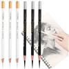 Ccomage Set di 6 matite a carboncino, matite professionali per schizzi, schizzi, ombreggiature, sfumature, colore nero, bianco, perfette per principianti e artisti