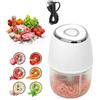 MIUUIPI Tritatutto elettrico da 350 ml, tritatutto per verdure e cipolle, lama in acciaio inox 304, ricarica USB di tipo C, tritatutto per verdure, carne, aglio (bianco-A)