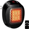 SGZIOO Termoventilatore Spina 600W, Stufetta Elettrica in Ceramica Ptc, Mini Scaldino Elettrico con Telecomando, Timer 12 Ore, Display a LED, Regolabile da 15-32 °C