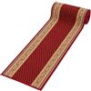 Mazovia Tappeto Passatoia Corridoio 67x250cm Rosso Classico Retrò Anni 90 | Tappeto Passatoia per Cucina Lavanderia Camera da Letto Antiscivolo Base in Gomma Facile da Pulire Morbido Venduto al Metro