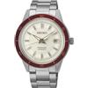 Seiko Montre automatqiue Présage 60's acier lunette bordeaux
