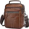 BAIGIO Borsello Uomo Pelle Borsa a Tracolla da Uomo RFID Borsa a Spalla | Borsa da Uomini in Vera Pelle Borse Messenger RFID Blocker per Sportiva, Viaggio, Lavoro, Marrone
