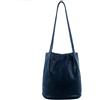 AOSSTA Borsa tote da donna, alla moda, di medie dimensioni, tinta unita, morbida, in finta pelle, borsa a tracolla, borsa a secchiello