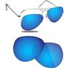 Fiskr Lenti polarizzate di ricambio compatibili con occhiali da sole RayBan Aviator RB3025 da 58 mm, resistenti agli urti e vestibilità perfetta