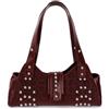 Aulenge Borsa a Mano Y2K Donna Borsa a Tracolla Elegante in Similpelle Piccola Borsa a Mano per Donna con Cerniera per Lavoro e Tutti i Giorni
