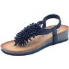 IGI&Co 5698400 Nappa Laminato Nero Infradito per Donna in Pelle con Zeppa Bassa