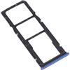 Generico Carrello Compatibile con Xiaomi Redmi Note 11 4G / Redmi Note 11S 4G Vassoio tray porta scheda Sim 1 + SIM 2 + Supporto alloggio SLOT SLITTA Memoria Micro Sd CARD (Dark Blu)