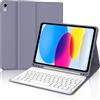 WINCHKING Tastiera per iPad A16 11 Generazione 11 2025/10 Generazione 10.9 2022 | Custodia Bluetooth Tastiera per iPad A16 11/10 Gen, Cover Keyboard Staccabile, Italiano QWERTY, Lila