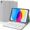 WINCHKING Tastiera per iPad A16 11 Generazione 11 2025/10 Generazione 10.9 2022 | Custodia Bluetooth Tastiera per iPad A16 11/10 Gen, Cover Keyboard Staccabile, Italiano QWERTY, Gray