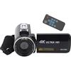 KIMISS 4k Anti Shake, Video Digitale 18X Zoom 3in IPS Fotocamera Youtube 4k Filmkamera Videocamera Ad Alta Definizione Videocamera Cineprese Touch Screen Display