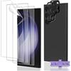 Euukzzea Pellicola Idrogel Protettiva per Galaxy S23 Ultra, 3+2 Pezzi | TPU Pellicola Trasparente +Temperato Fotocamera, Anti Graffio Senza Bolle Protector per Samsung Galaxy S23 Ultra