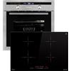 KKT KOLBE Set 60 cm forno e 77 cm piano a induzione SET8013IH877RL | Larghezza di installazione: 60 cm, 4 zone, Booster, Girarrosto, Sonda termica, Grill, Aria calda, Guide telescopiche