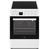 Continental Edison Cucina in vetroceramica CONTINENTAL EDISON CECV50FCW - 4 fuochi, L49,8 x H86 x P67 cm, colore: Bianco