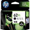 HP Cartuccia d'inchiostro originale HP 62XL nera ad alta resa, alta capacità (XL), colore nero, inchiostro a base di pigmenti, capacità: 7,5 ml, confezione da 1, resa: 300 pagine