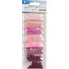 Glorex 6 1630 161 - Rocailles Mix in rosa, bel mix di perle in diverse tonalità di rosa, 40 g, 8 colori confezionati singolarmente, per la creazione di gioielli, aracioli e altri accessori