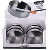Champ - Posacenere Rotondo in Acciaio Inox, Colore Grigio, Diametro 8 cm