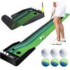 Generic Tappetino da golf portatile con ritorno automatico della palla, uso interno ed esterno, include 6 palline per pratica in casa e ufficio, perfetto per gli appassionati di golf