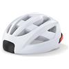 RCGOFOLLOW Casco da bici Bluetooth con luce | Casco da bici Bluetooth con luce posteriore a LED per pedalare di notte