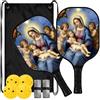 FRODOTGV Presepe Natale Stella Maria con Baby Grafite Pickleball Paddles | Per interni ed esterni