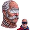 Generic Maschera da Sci da Vecchio, Maschera da Sci 3D Divertente e Originale per Uomo, Look Invernale Esilarante, Copertura Completa