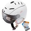 meteor Casco da Sci e Snowboard con Occhiali - per Giovani e Adulti - Regolabile Ski Helmet per Gli Sport Invernali - Leggero Ventilato