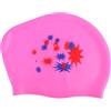 Garneck Cuffia da Nuoto in Silicone Motivo Stelle Rosa per Donne | Vestibilità Confortevole, Riduce la Fatica alla Testa, Rimozione senza Strappi, per Chioma Lunghi e Orecchie
