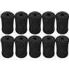 FOMIYES 10 Pezzi Copertura in Spugna Nera per Rullo Gamba | Ricambio per Macchine Curl Gambe, Presa Stabile Sul Rullo, Uso Casa e Sala, Manutenzione Semplice