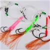 Helilyco Rig da pesca a goccia profonda con perline luminose, 2 pezzi Snapper pesca leader, girelle forti e ami affilati, rosso