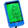 GALPADA Computer per Bicicletta Wireless in ABS Blu per Manubrio | Cronometro e Tachimetro, Display Media Velocità, Montaggio Semplice, Accessori Inclusi, Uso Esterno