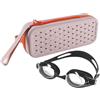 Generico Custodia per Occhiali da Nuoto Organizer capiente con laccetto | Custodia In Silicone Per Occhiali Da Nuoto Per adulti bambini ragazzi bordo piscina mare giochi asciugamano cappello