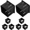 DOITOOL 8 Pezzi Manicotto Scorrevole 50mm a 40mm Nero | Pa e PP, Struttura Interna Cava e Design a Slitta, per Componenti Tubolari e Ambienti di Allenamento