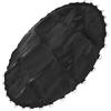 UKCOCO Tappetino Elastico Rotondo Nero per Trampolino con 36 Anelli in PP | Rete a Maglia Resistente, Riduzione Dell'impatto, per Mini Trampolini e Pratica Dell'equilibrio